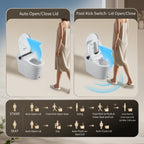 Smart Toilet with Built-in Bidet Seat