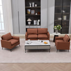 TS Cat Paw Leather Upholstered Loveseat
