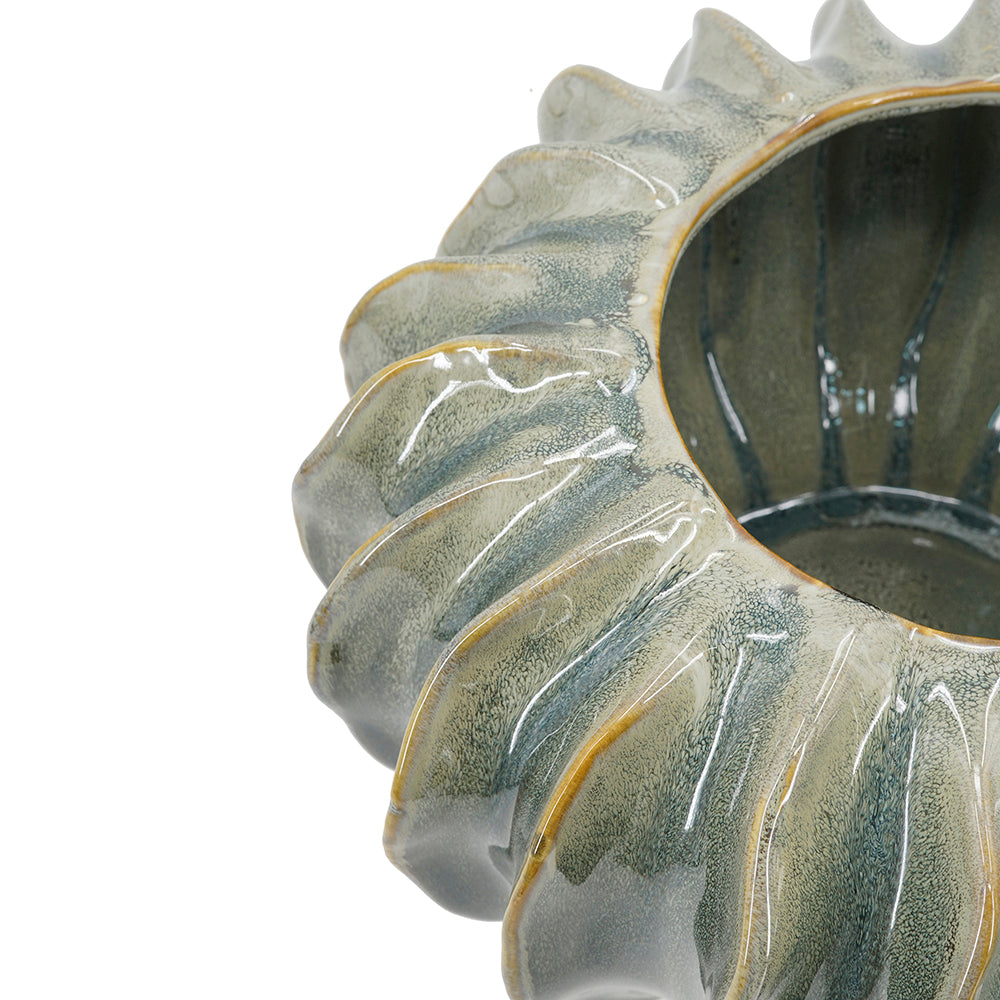 D13.2x7.5" Sculptural Cactus Vase