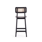Versailles Cane Back Wood Counter Stool
