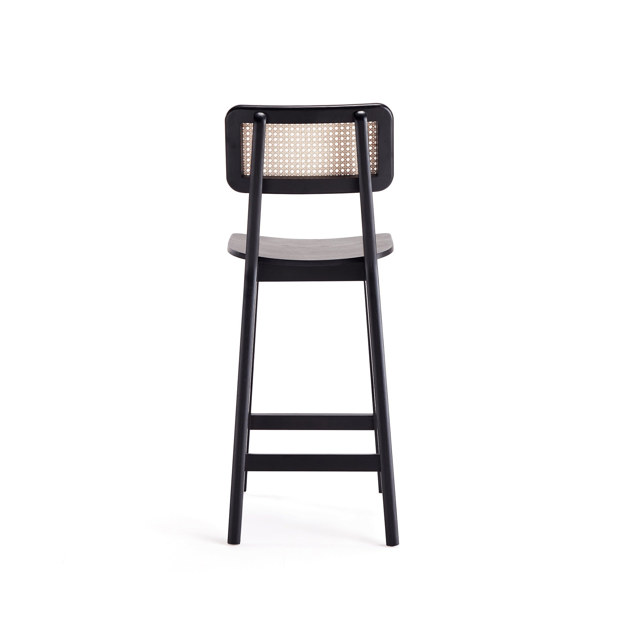 Versailles Cane Back Wood Counter Stool