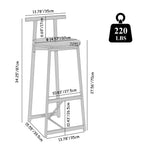 Bar Stools Kitchen Island Bar Chairs Set of 3