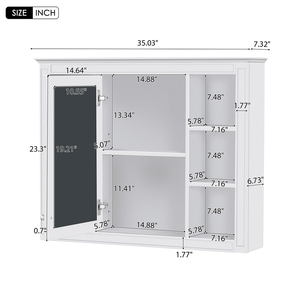 36" Bathroom Vanity with Medicine Cabinet