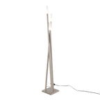 Icicle Contemporary Floor Lamp in Brushed Nickel