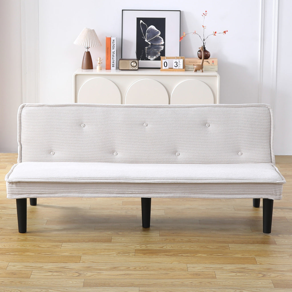 66-Inch Corduroy Sofa Bed