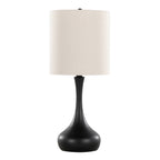 Genie 24" Contemporary Metal Table Lamp in Matte