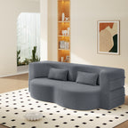 Modern Floor Sofa with 2 Pillows