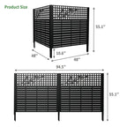 W48'' x H47.3'' x 2 Panels Metal Privacy Screen