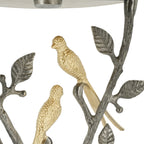 24-inch Metal Dual Bird Side Table