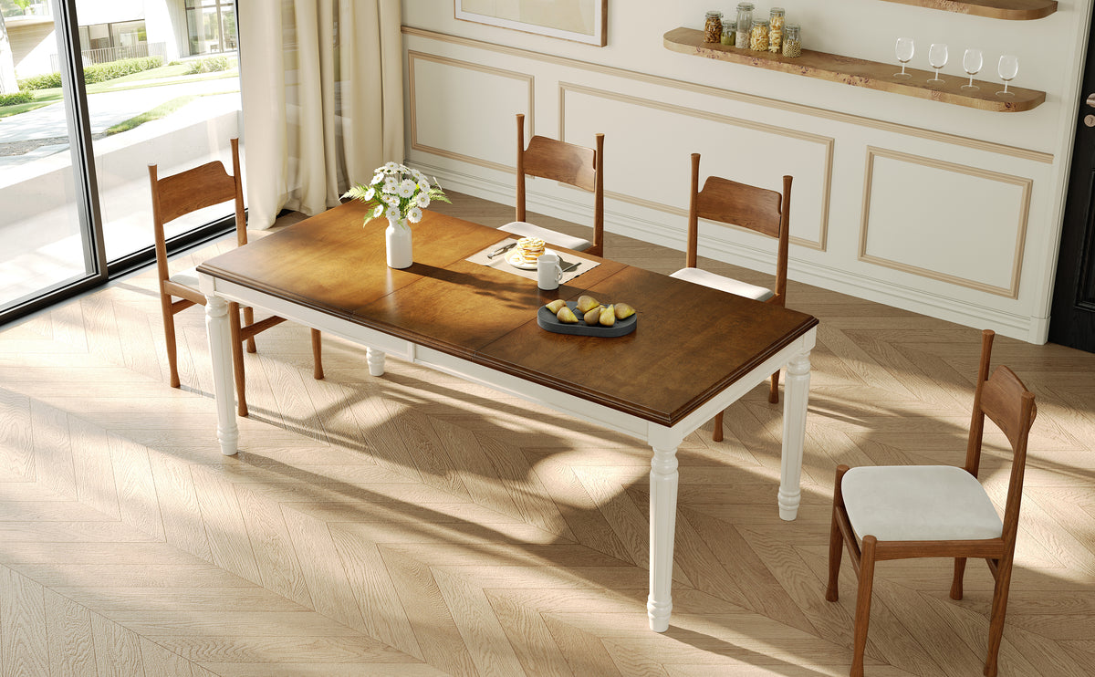 TREXM Traditional Rectangular Dining Table