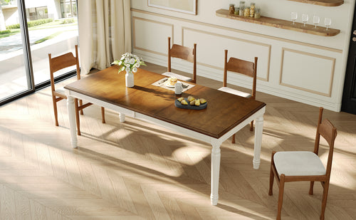 TREXM Traditional Rectangular Dining Table