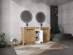 60 Inch Freestanding Bathroom Vanity with Ceramic Sink