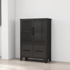 Storage Cabinet With 4 Iron Doors