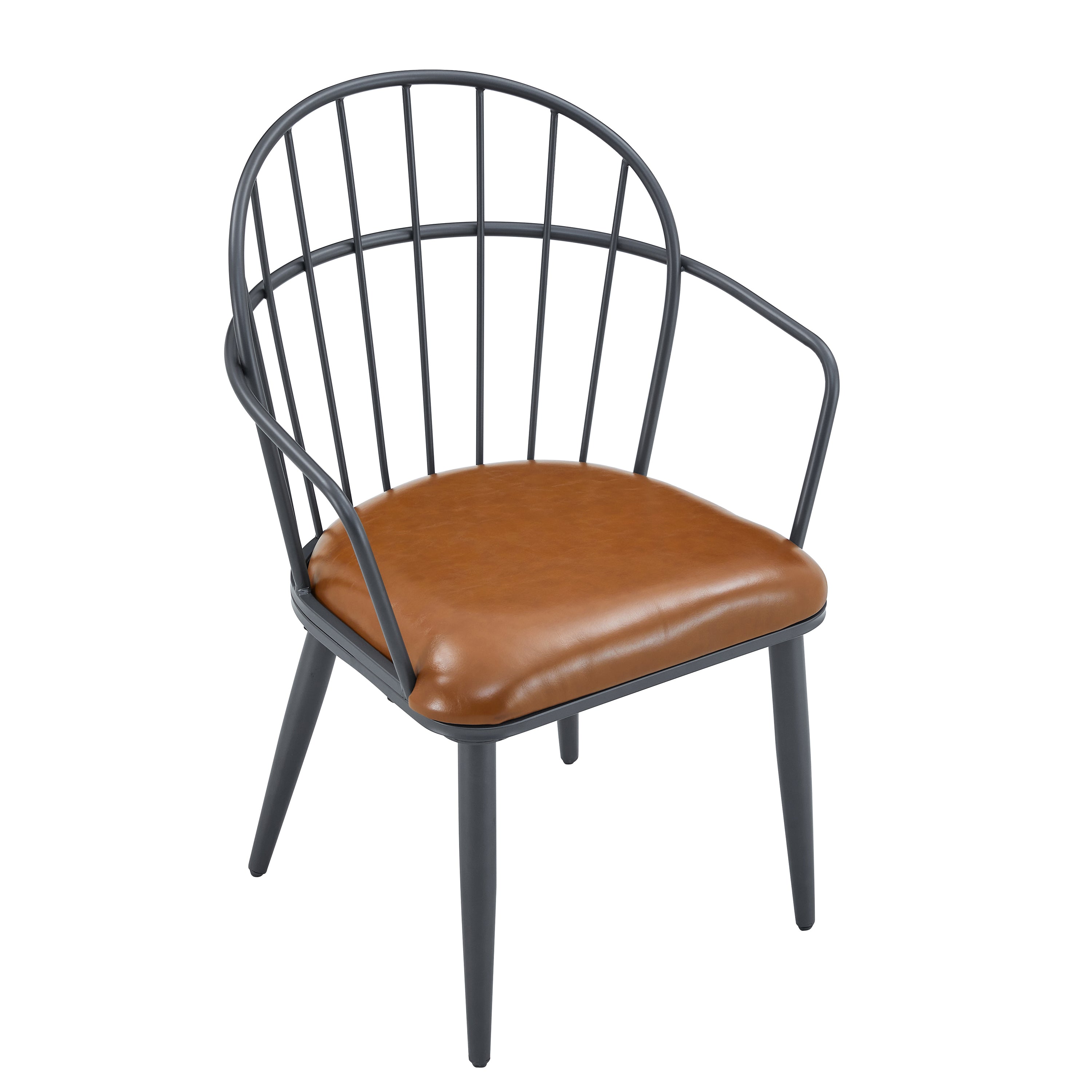 Indoor Upholstered Dining Set With Metal Legs (Set of 4)