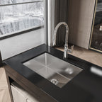 Stainless Steel Kitchen Sink - 27"x19" Undermount
