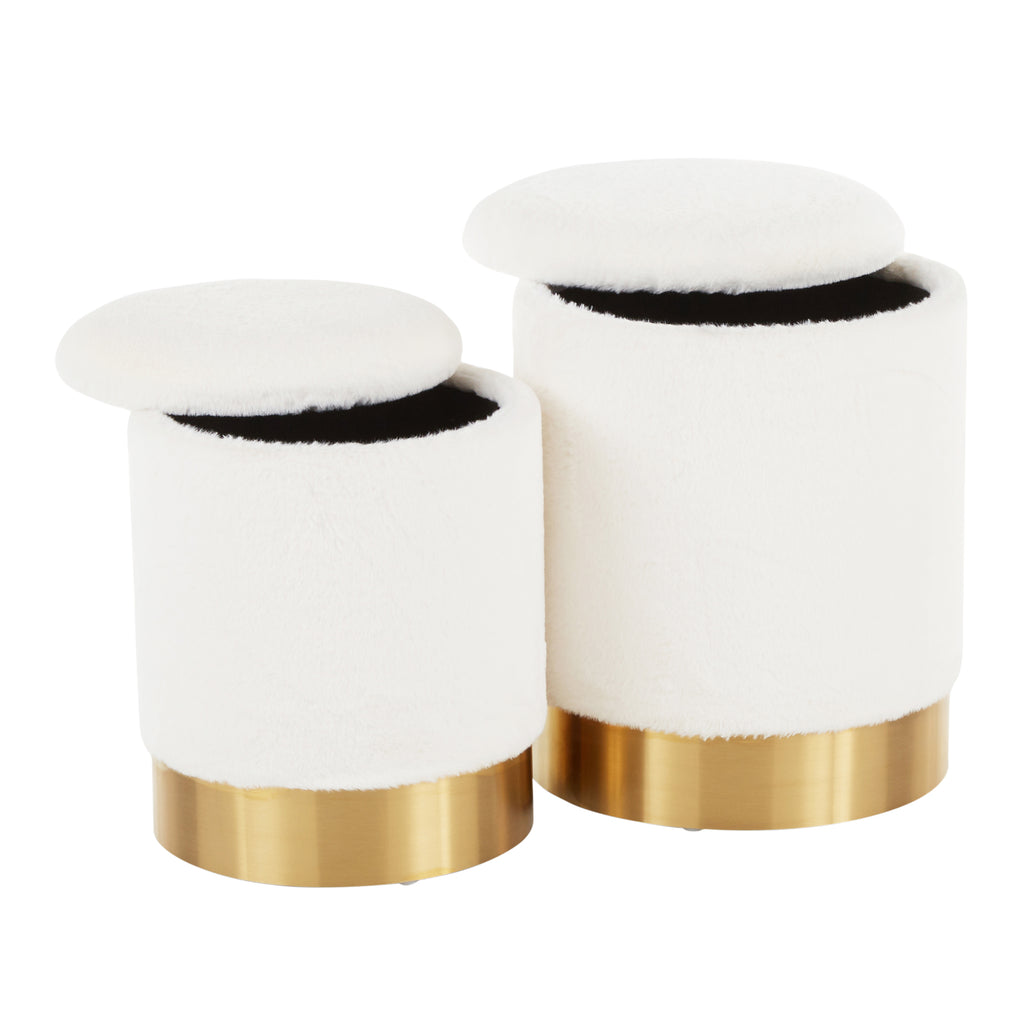 Contemporary Nesting Ottoman Set