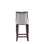 Emperor Wood Upholstered Barstool