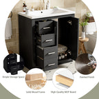 30'' Bathroom Vanity with Ceramic Sink Combo