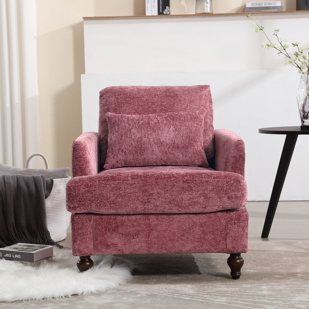 Wood Frame Armchair - Modern Accent Chair