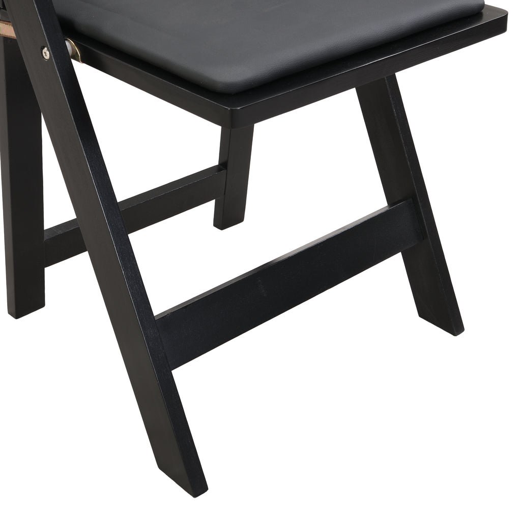 Upholstered Folding Chair Set of 4