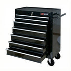 7 Drawers Multifunctional Tool Cart with Wheels - Black