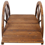 3.3ft Wooden Garden Bridge Arc Footbridge