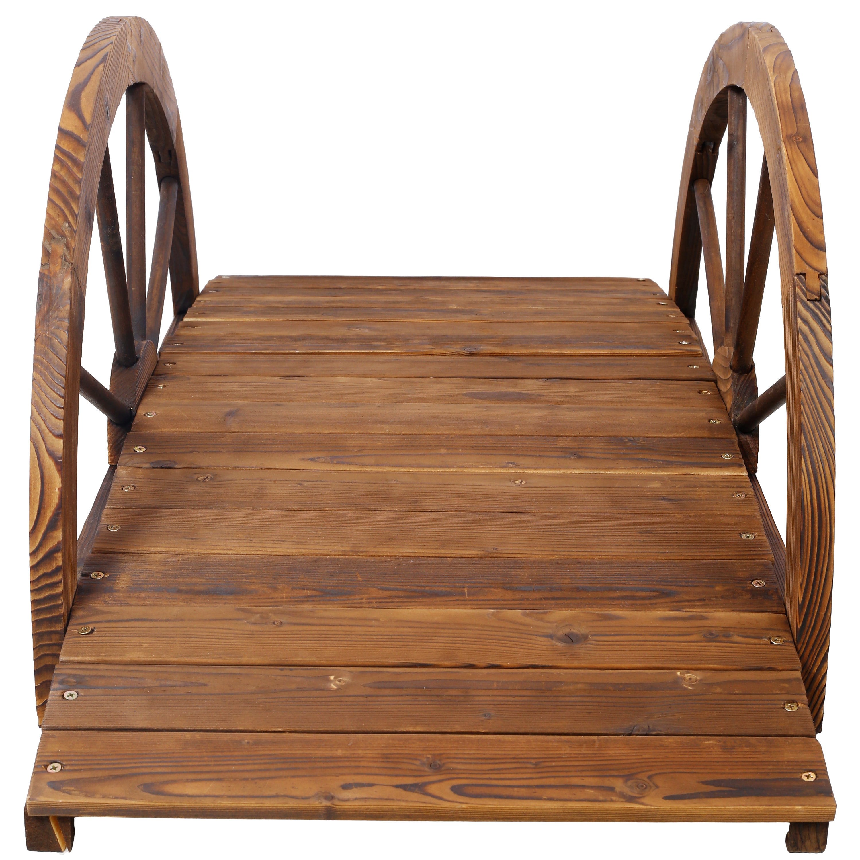 3.3ft Wooden Garden Bridge Arc Footbridge