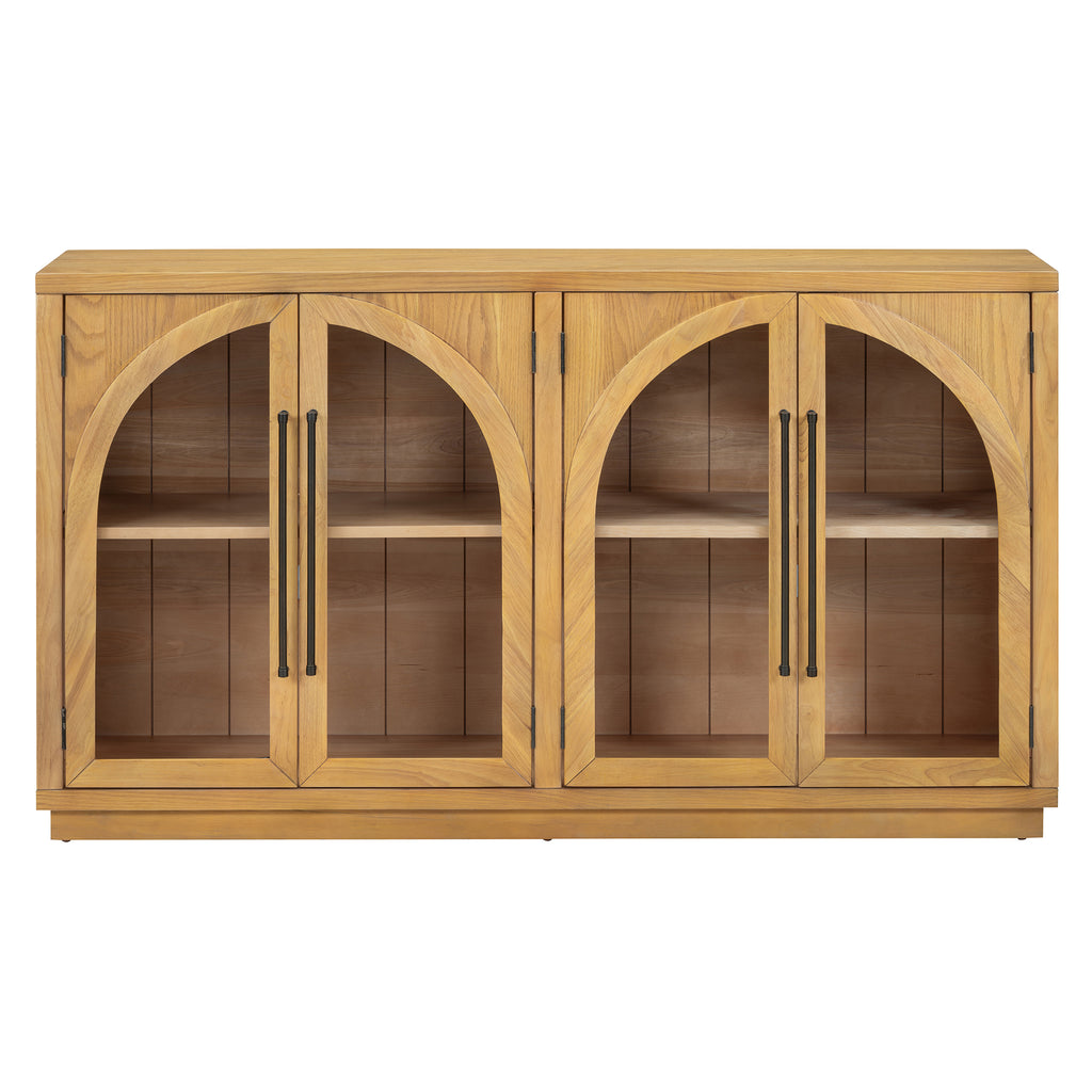 TREXM 4-Door Large Storage Sideboard Buffet Cabinet