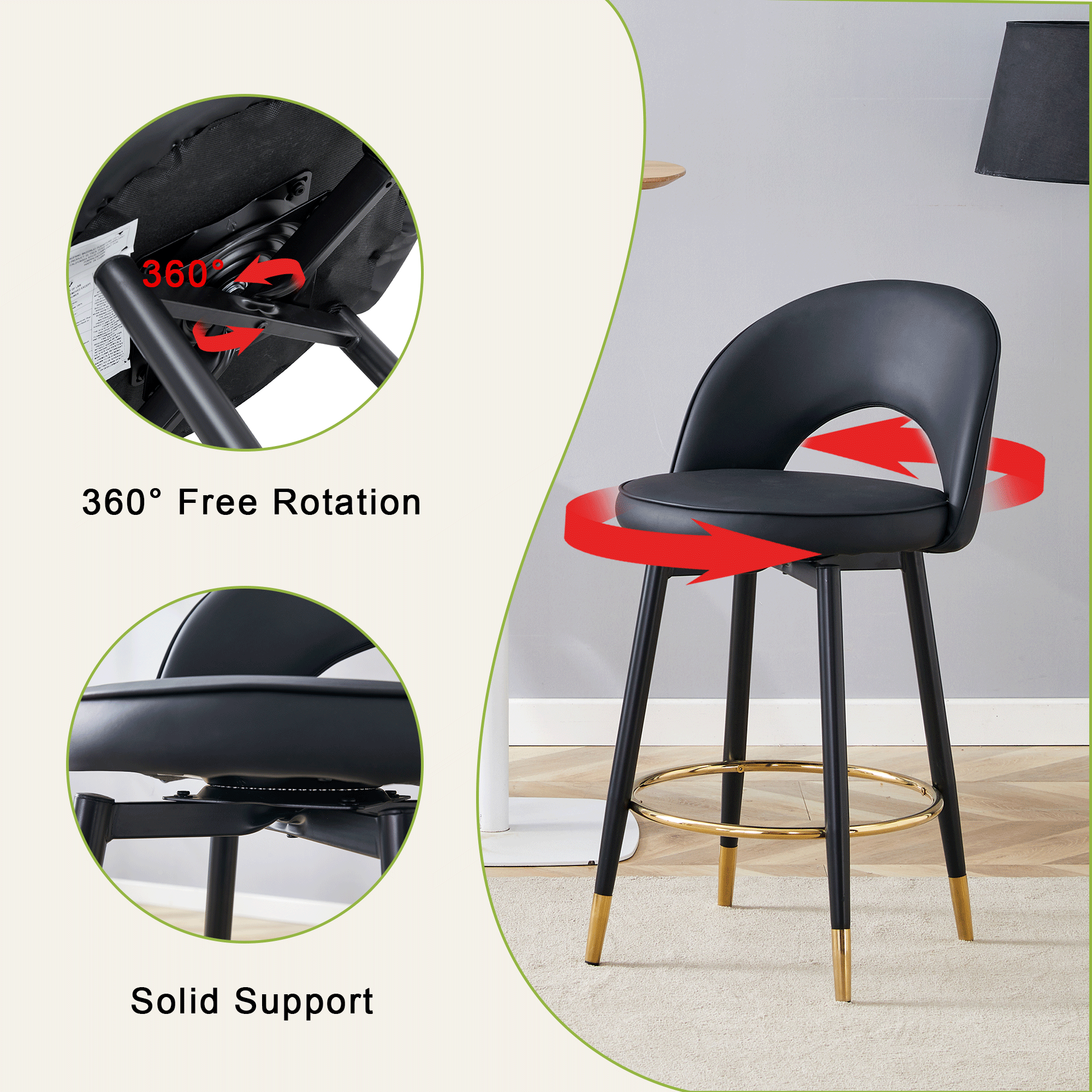 360° Rotatable Bar Chair