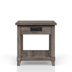 End Table with Storage Drawer & USB Ports