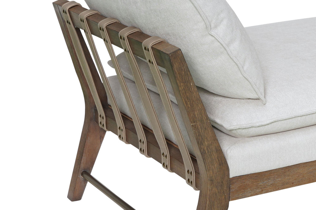 Daybed With Leather Strap Detail