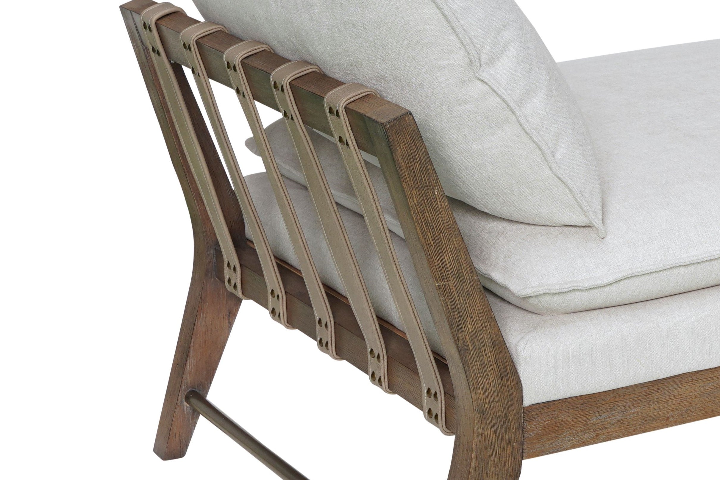 Daybed With Leather Strap Detail
