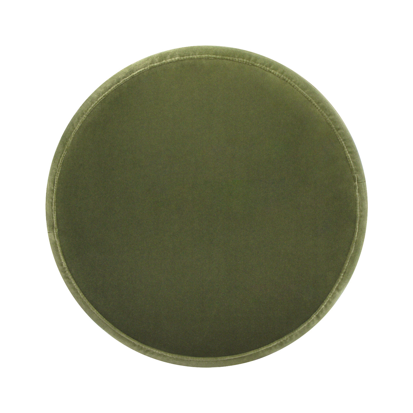 Fuji 19" Oversized Round Storage Ottoman, Olive