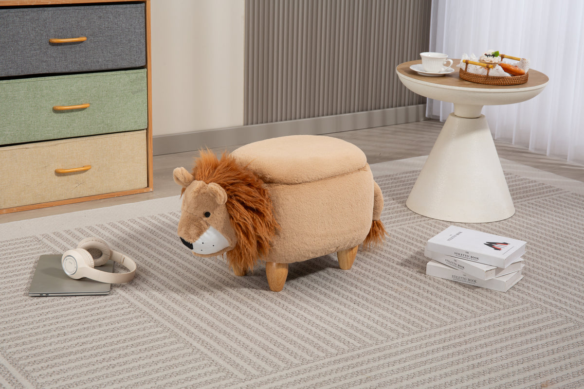 Luke the Lion Storage Ottoman