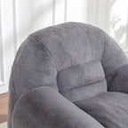 Comfy Faux Fur Bean Bag Chair with Back Support