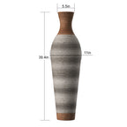 Hand-Woven PVC Rattan Floor Vase