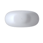 69'' Freestanding Bathtub Resin Stone Soaking Bathtub