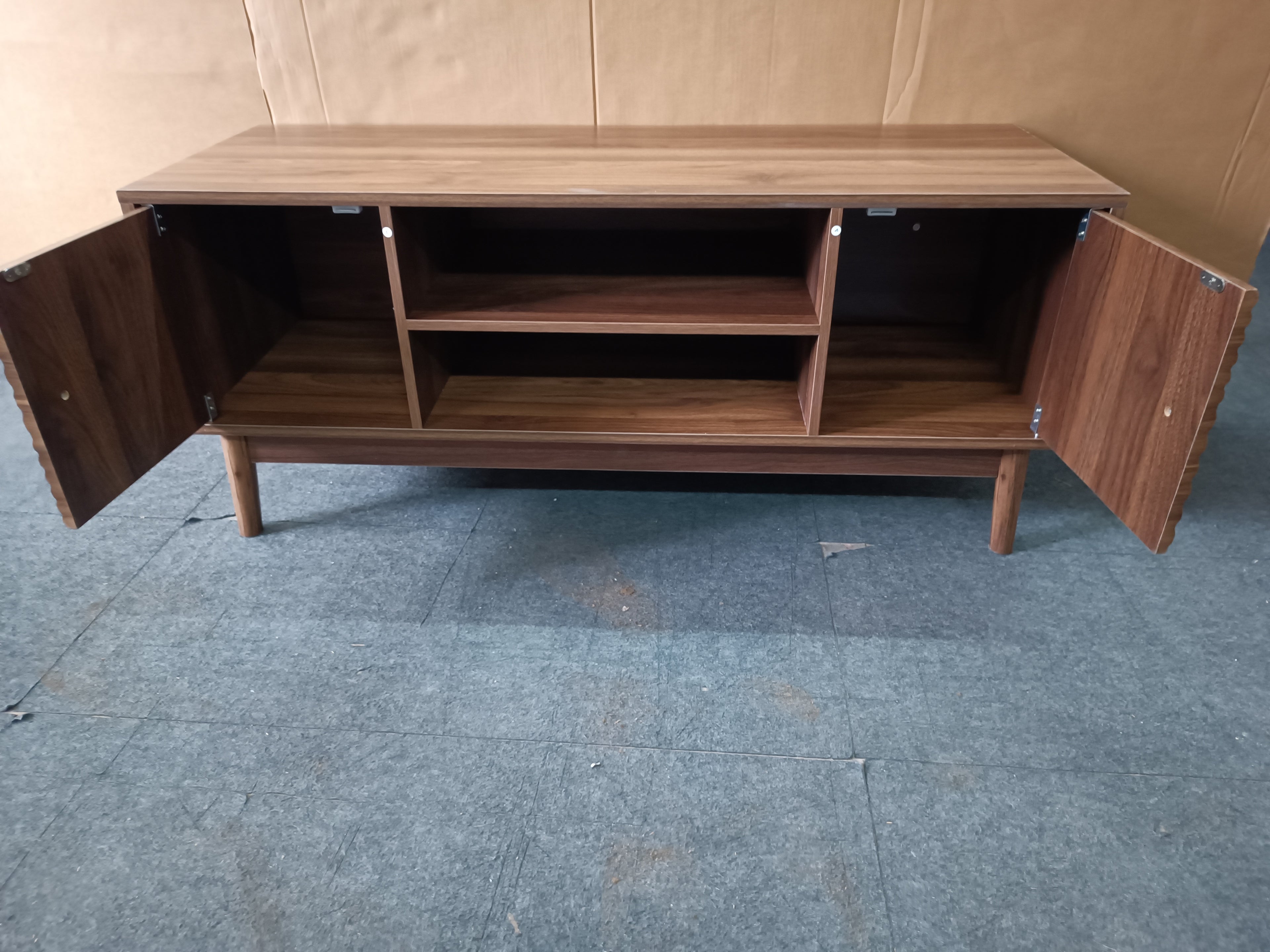 43.31 Inch TV Stand, Mid-Century Modern TV Stand