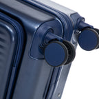 2 Piece Navy ABS Spinner Wheel Luggage Set