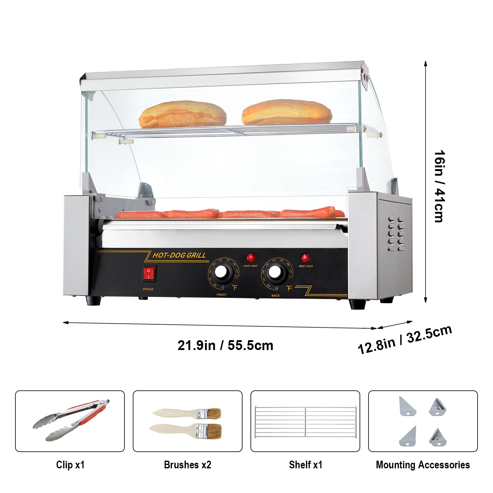 Hot Dog Roller with Dual Temperature Control