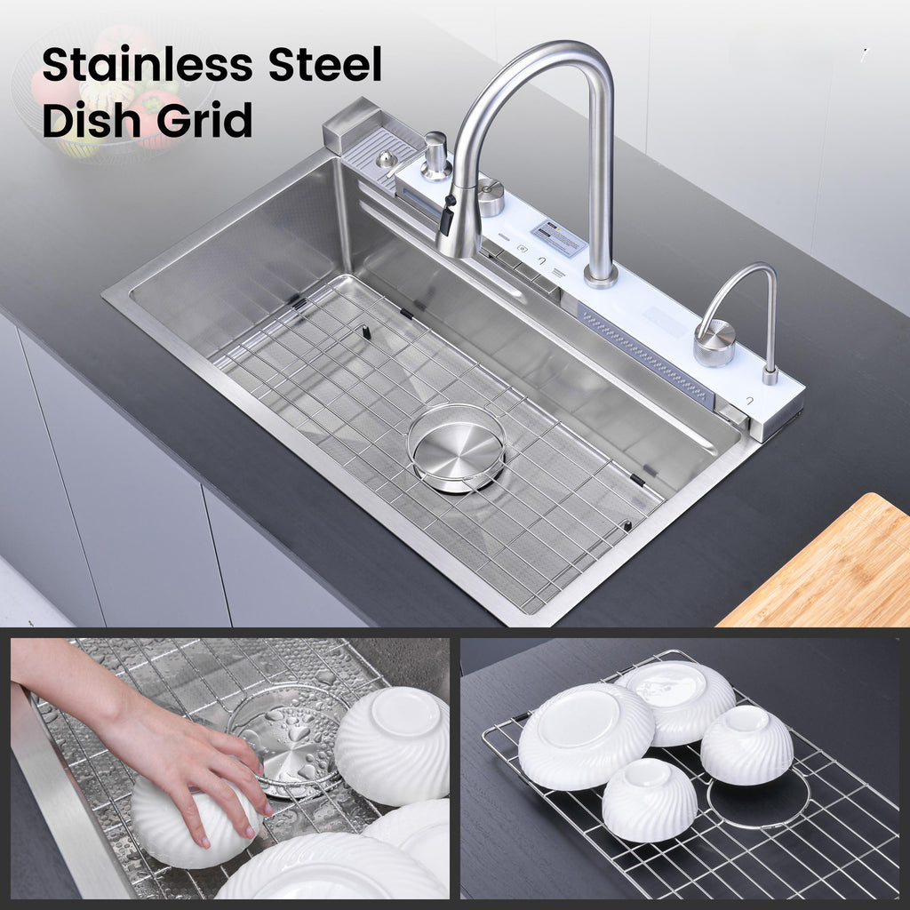 Pull-out Faucet Single Bowl Kitchen Sink