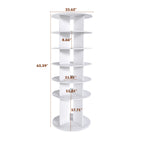 Rotating Shoe Rack Tower, 6-Tier Spinning Shoe Rack