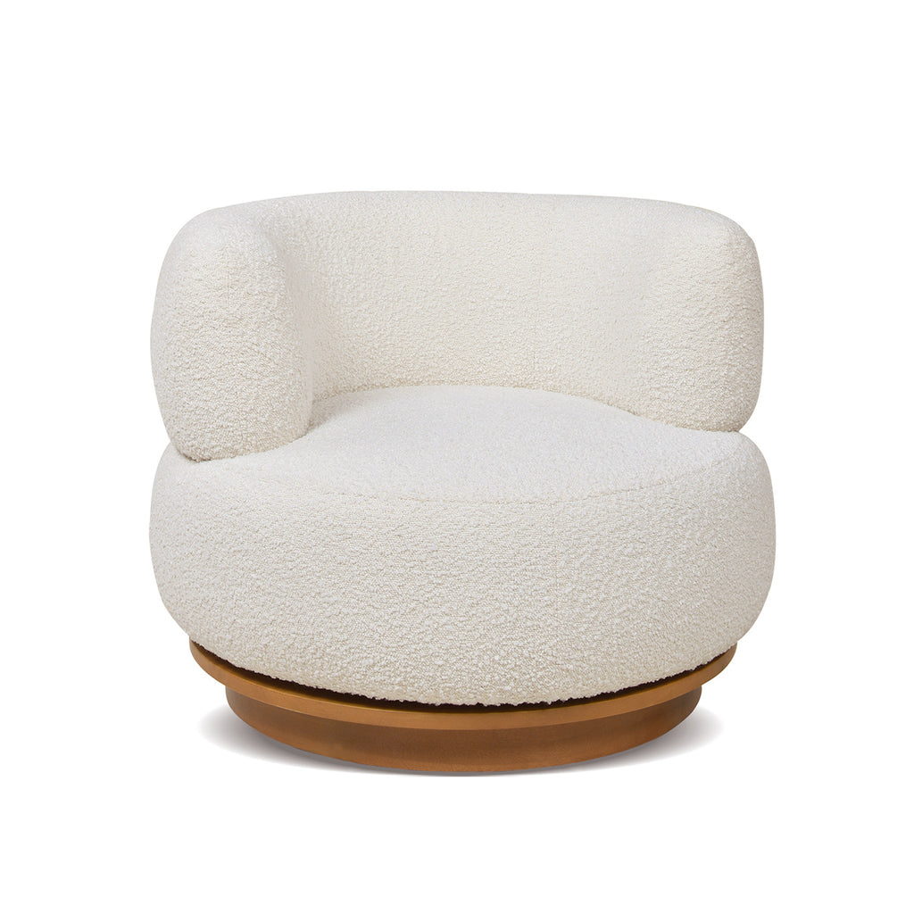 Fuji 360 Swivel Low Barrel Back Accent Chair