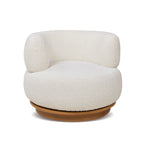 Fuji 360 Swivel Low Barrel Back Accent Chair
