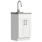 Modern Wide Shaker All-In-One 20-Inch Laundry Utility Sink and Cabinet