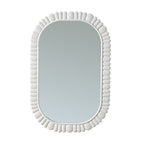 24"x36" Oval Scalloped Wall Mirror