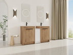60 Inch Freestanding Bathroom Vanity with Ceramic Sink