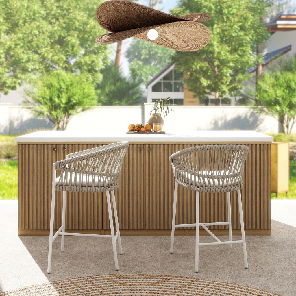Maiden 27" Set of 2 Patio Counter Stool