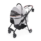 4-Wheel Foldable Pet Stroller for Dogs & Cats