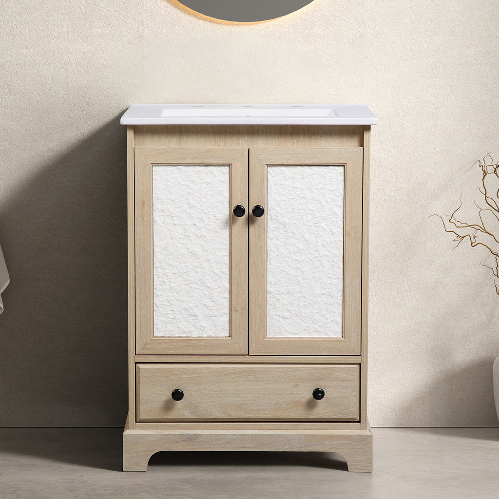 Modern Bathroom Vanity with Ceramic Basin